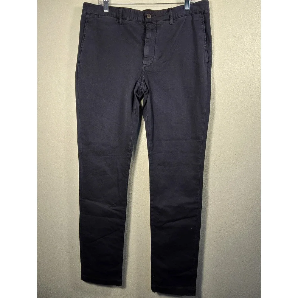 Polo Ralph Lauren Slim Fit Blue Chinos Men's 37 x 32 Flat Classic Preppy Pants